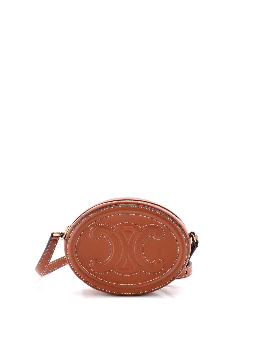 Celine Triomphe Oval Crossbody Bag #366573C10B